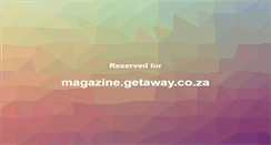 Desktop Screenshot of magazine.getaway.co.za